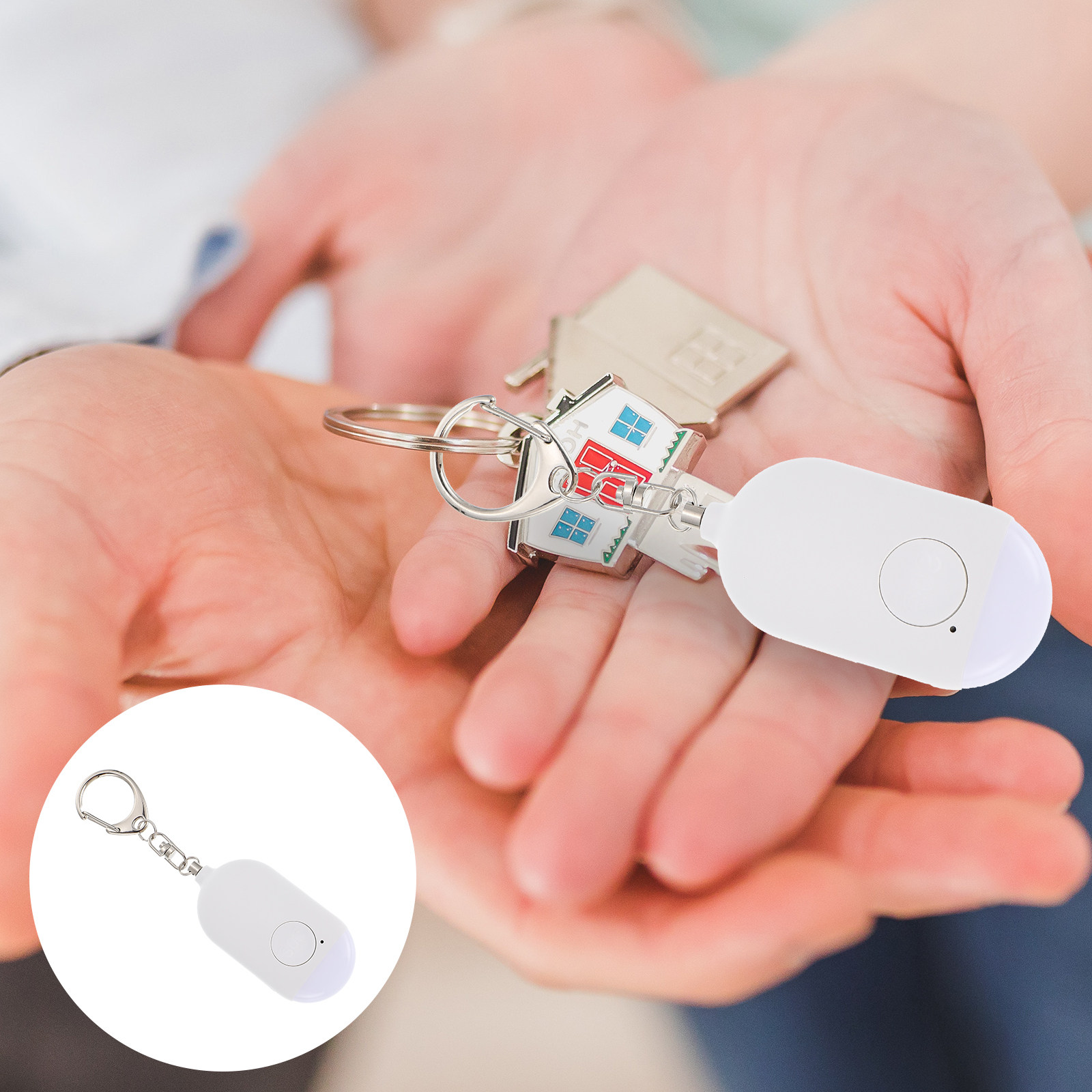 Personal Alarm Keychain - 1Set Personal Alarm Rechargeable Portable Mini