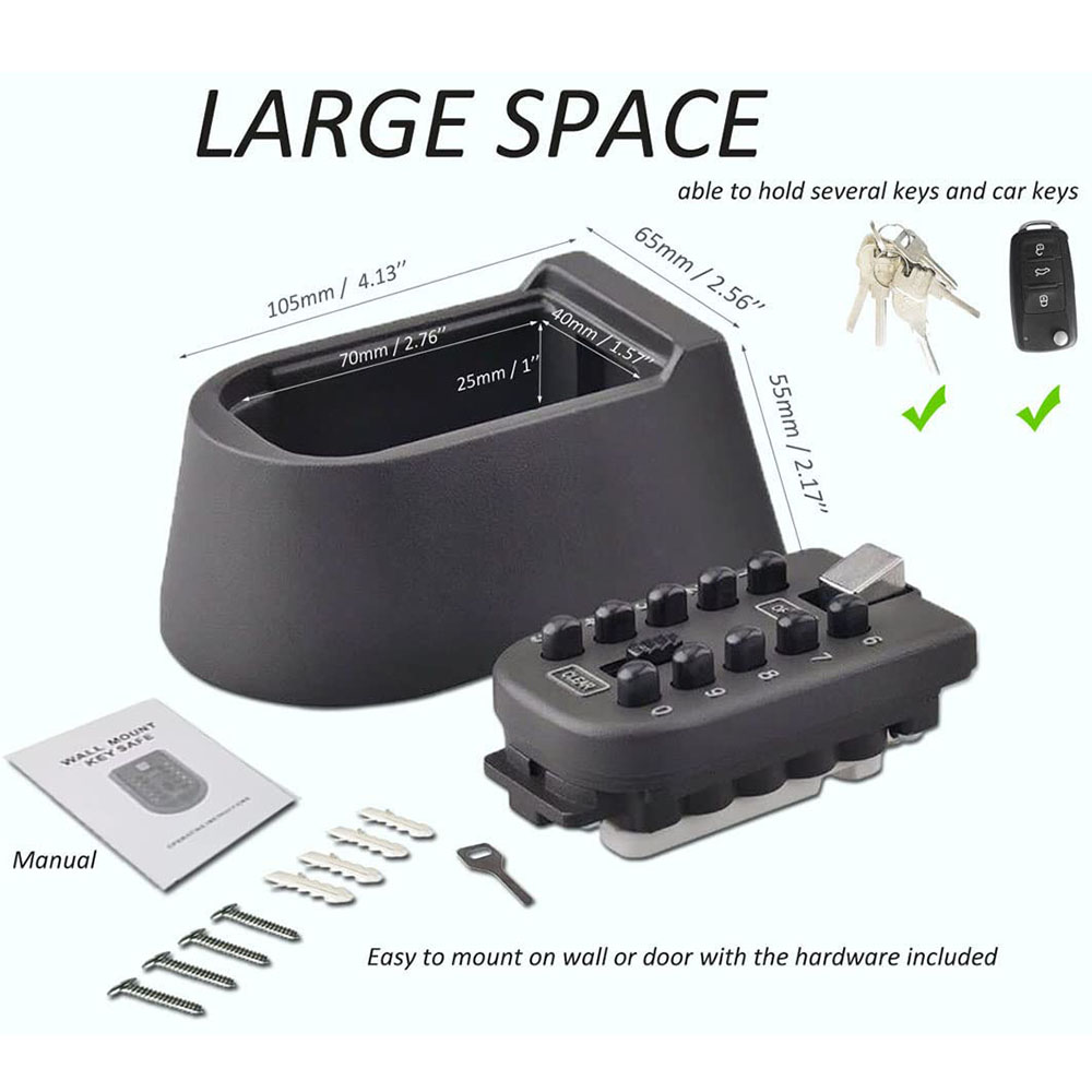 Key Lock Box Wall Mounted Push - огляд і ціна Lockbox Key Secure