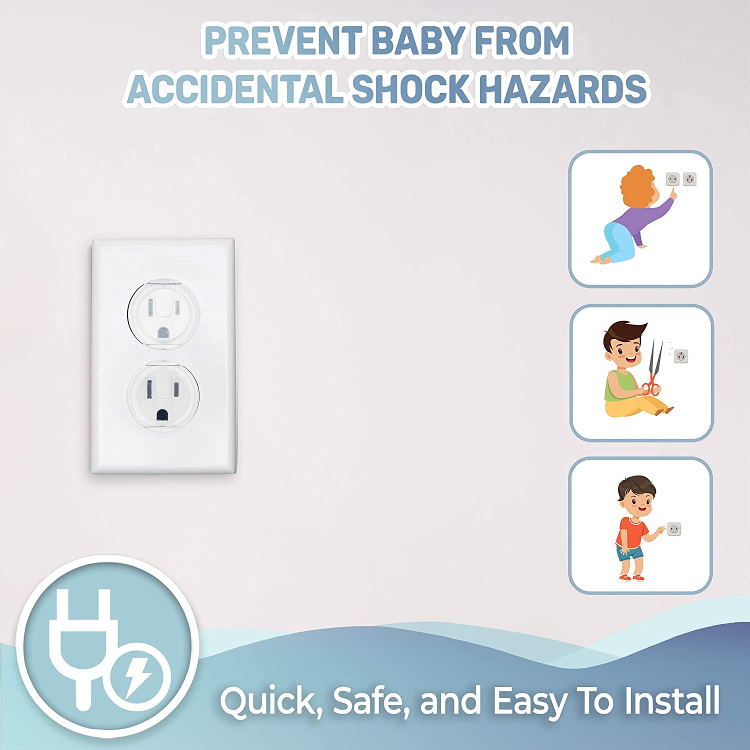 10pcs Outlet Covers, American  - огляд і ціна Outlet Cover Baby
