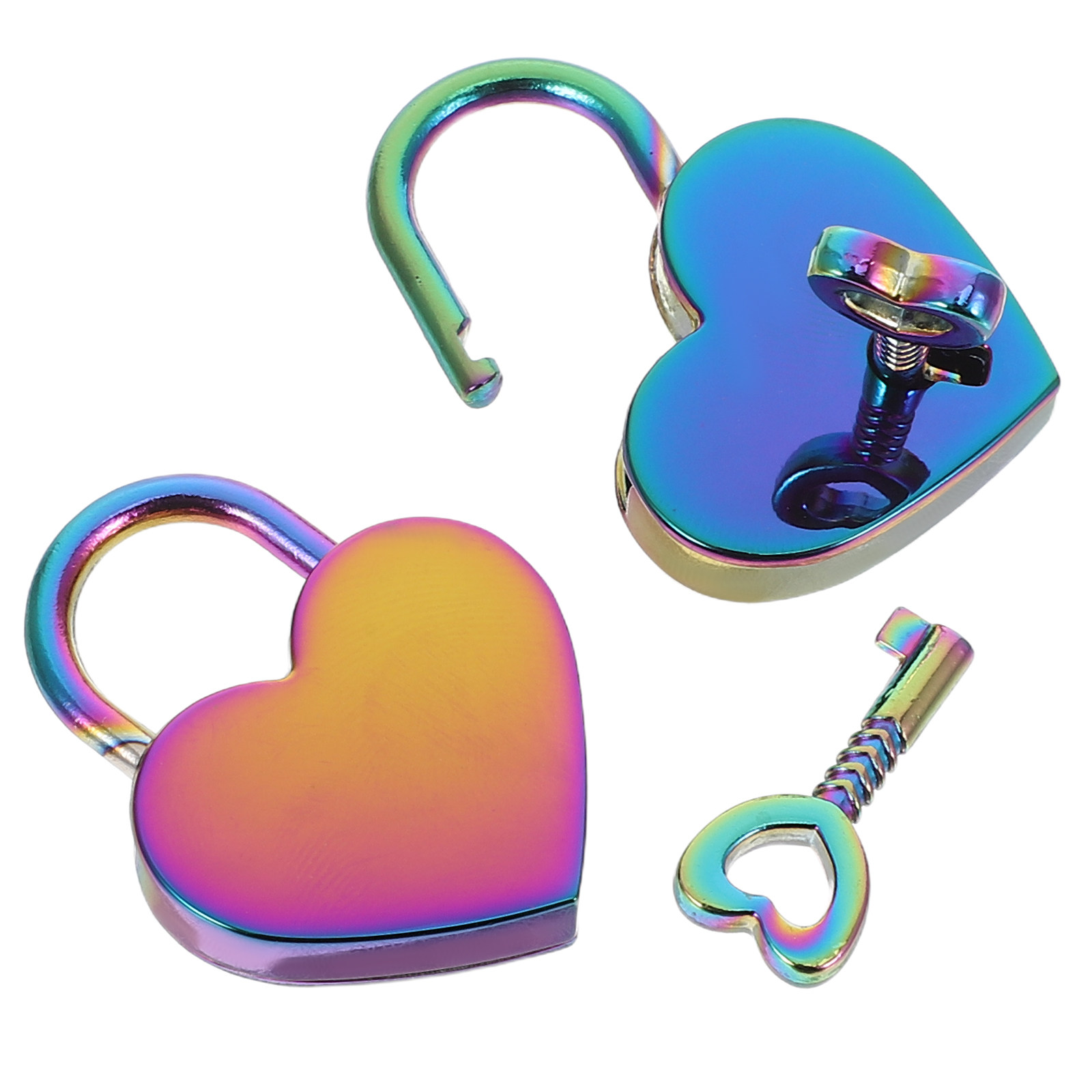 2Set Mini Heart Shaped Padlock - огляд і ціна Lockbox Key Secure